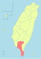 Taiwan ROC political division map Pingtung County.svg
