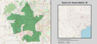 Thumbnail for Texas's 20th congressional district