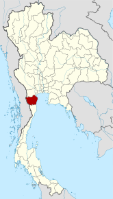 Poziția localității Phetchaburi