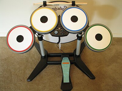 Drum set controller for The Beatles: Rock Band