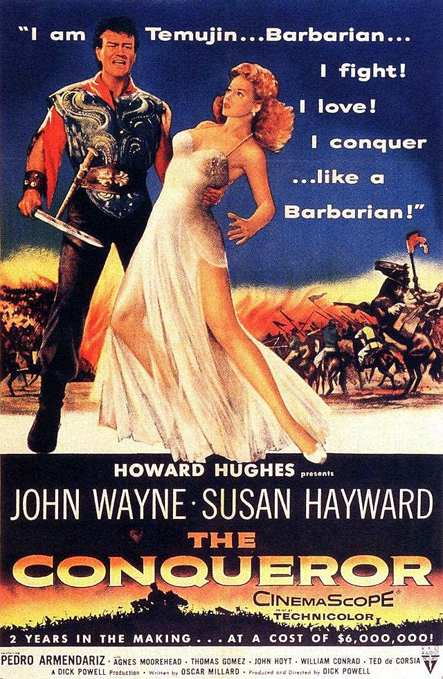Description de l'image The Conqueror (1956) film poster.jpg.