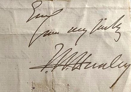 Thomas Henry Huxley – signature