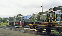 Two Class 14 Diesels at Toddington, Gloucestershire & Warwickshire Railway, 1993 Toddington, Gloucestershire & Warwickshire Railway geograph-3282968-by-Ben-Brooksbank.jpg