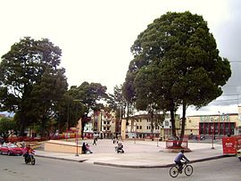 Plaza Bolívar in Túquerres