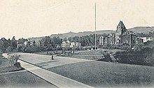 Foto van de UC-campus in Berkeley rond 1898