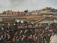 Veduta z obléhání Brna Švédy v roce 1645