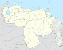 Map showing the location of Paraguaná Peninsula