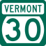 Routenmarkierung Vermont