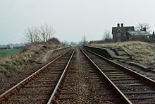 The remains of the remote Verney Junction interchange station Verney Junction station (1983).JPG
