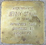 Jenny Stahlin kompastuskivi (Konradstrasse 9)