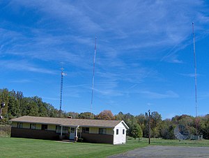 WGRP transmitter facility and former studio building, located at 44 McCracken Road, West Salem Township, about two miles from downtown Greenville. WGRP 1.jpg