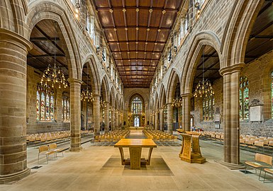 the nave looking west