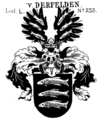 Wappen derer von Derfelden in Livland in Siebmachers Wappenbuch