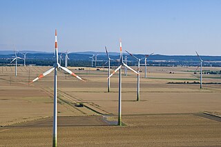 Ein Windpark ist eine räumlic