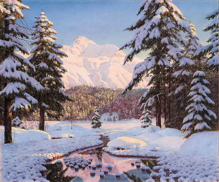 File:Winter in the Mountains Boris Bessonov.jpg