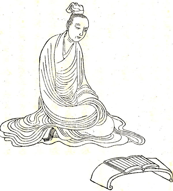 A Qing dynasty illustration of Zhang Liang in the Wanxiaotang Huachuan (1743), by Shangguan Zhou.