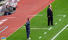 With West Ham United manager Gianfranco Zola in 2009