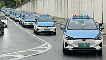 Taxis Shenzhen in 2024 (CHN-Guangdong) Taxis at University of Hong Kong-Shenzhen Hospital 2024-05-24.jpg