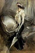 Signora con cappello e ombrellino - Giovanni Boldini