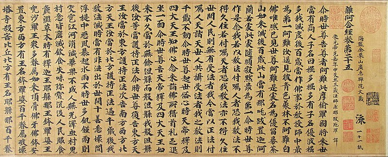 File:北宋 佚名 雜阿含經 卷-Samyutagama Sutra, chapter 25 MET 1989 363 2 sec01 CRD.jpg