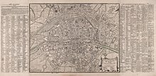 1700 (Alexis-Hubert Jaillot, Plan de la ville, cité, université et faubourgs de Paris avec ses environs...)