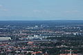 Blick vom Olympiaturm über München.