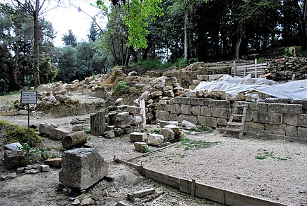 The ruins of the Heraion in Palaiopolis
