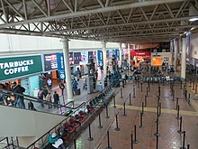 The Amtrak boarding area in November 2016. It is behind the original structure opened in September 1988 20161114 42 Washington Union Station (43546484505).jpg