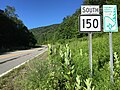 File:2017-07-30 09 04 42 View south along West Virginia State Route 150 (Highland Scenic Highway) at Williams River Road (Pocahontas County Route 86) in western Pocahontas County, West Virginia.jpg
