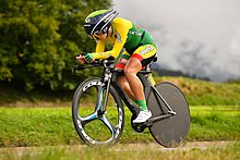 20180924 Mistrovství světa UCI na silnicích v Innsbrucku, ženy, juniorky, ITT Akvile Gedraityte DSC 7670.jpg
