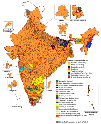 2024 NDA Alliance Lok Sabha Seat Sharing