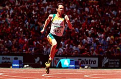 261000 - Легкоатлетический трек Sam Rickard action - 3b - 2000 Сидней, гонка photo.jpg