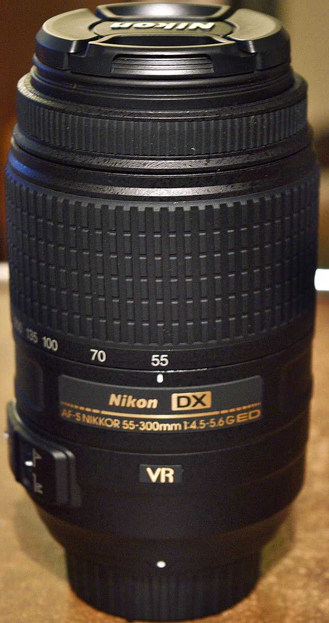 Nikon AF-S DX Nikkor 55-300mm f/4.5-5.6G ED VR - Wikipedia