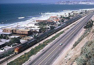 Surf Line Rail line in Southern California from Orange County to San Diego