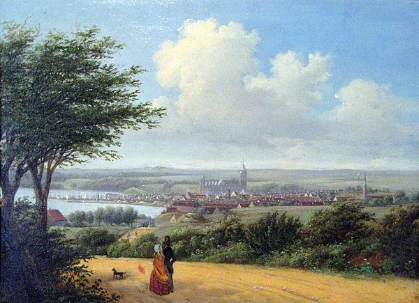 View of Aarhus, 1850