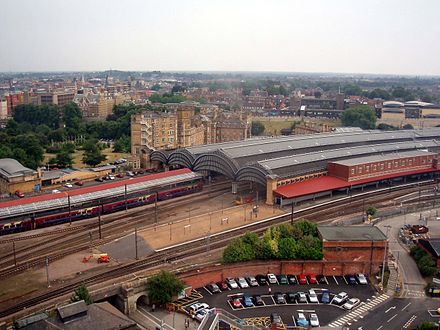 York railway station from the air