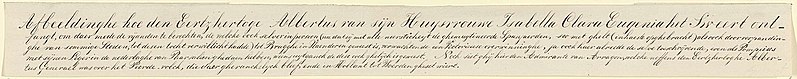 File:Afschrift van het opschrift boven de portretten van Albrecht en Isabella met Mendoza voor het slagveld bij Nieuwpoort, 1600, RP-P-OB-80.456.jpg