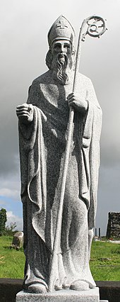 Statue of Saint Patrick in Aughagower, County Mayo Aghagower St Patrick Statue 2007 08 12.jpg