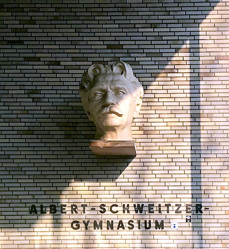 Albert Schweitzer Gymnasium in Hamburg, Schweitzer Büste