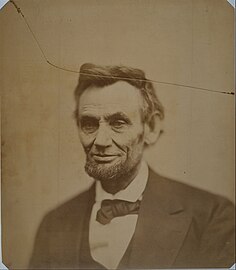 Lincoln portrait by Alexander Gardner, February 6, 1865