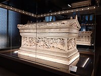 The Alexander Sarcophagus, found at the Necropolis of Sidon