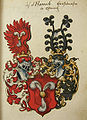 Stammwappen der Harrach aus dem 16. Jahrhundert, „Allerlay Wapen“