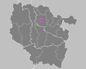 Arrondissement Metz-Ville na mapě regionu Lotrinsko