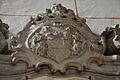 Epitaph für Erenbert Weichard Theophil von Polheim († 1752), Detail: Wappen Polheim