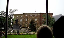 Courthouse Square from the Back to the Future films (while redressed for the TV show Ghost Whisperer) Backtothefuturecourthouseuniversal.JPG