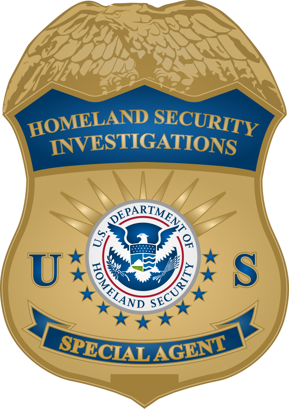 US Hsi Homeland Security Investigations Special Agent Badge Replica Movie Props Badge