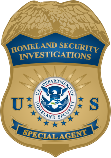 Badge of a U.S. Homeland Security Investigations special agent.svg