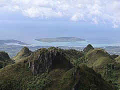 Badian Island view from Osmeña Peak