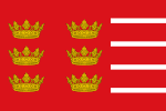 Banner of the Castilian Realm of Murcia (1361).svg