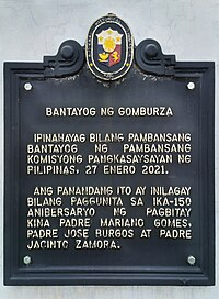 Bantayog ng Gomburza NHCP Historical Marker.jpg
